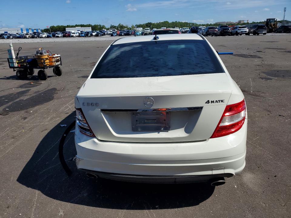 2009 Mercedes-benz C-klasse VIN WDDGF81X69F216653 COPART salvage auction — REAR END, Fl - Cert Of Title Slvg Rebuildable, sold $350 on 2026-08-05 (photo 6)