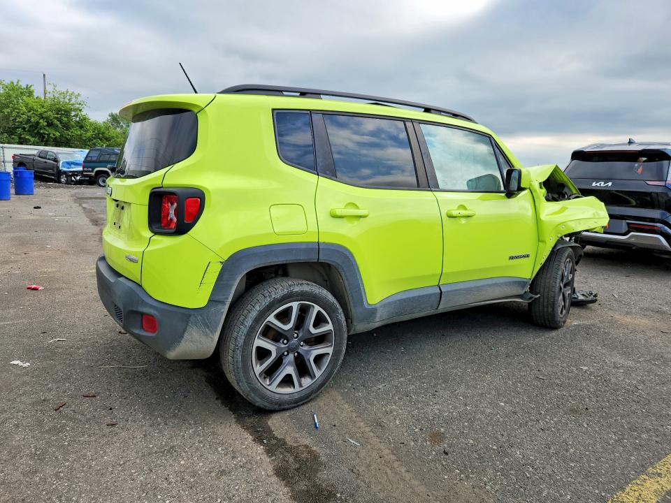 2017 Jeep Renegade VIN ZACCJBBB5HPF58307 COPART salvage auction — FRONT END, Pa - Certificate Of Salvage, sold $650 on 2026-08-14 (photo 3)