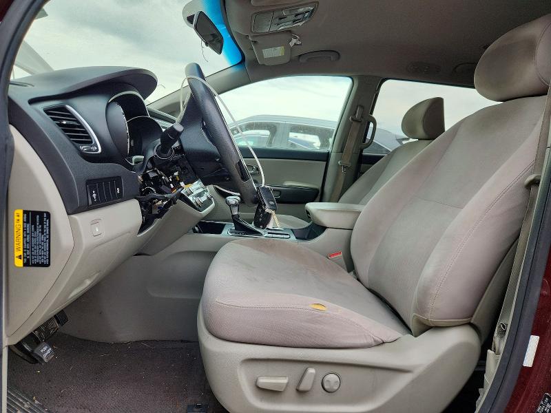 2019 Kia SEDONA VIN KNDMB5C16K6541308 COPART salvage auction — FRONT END, Il - Salvage Certificate, sold $250 on 2026-07-30 (photo 7)