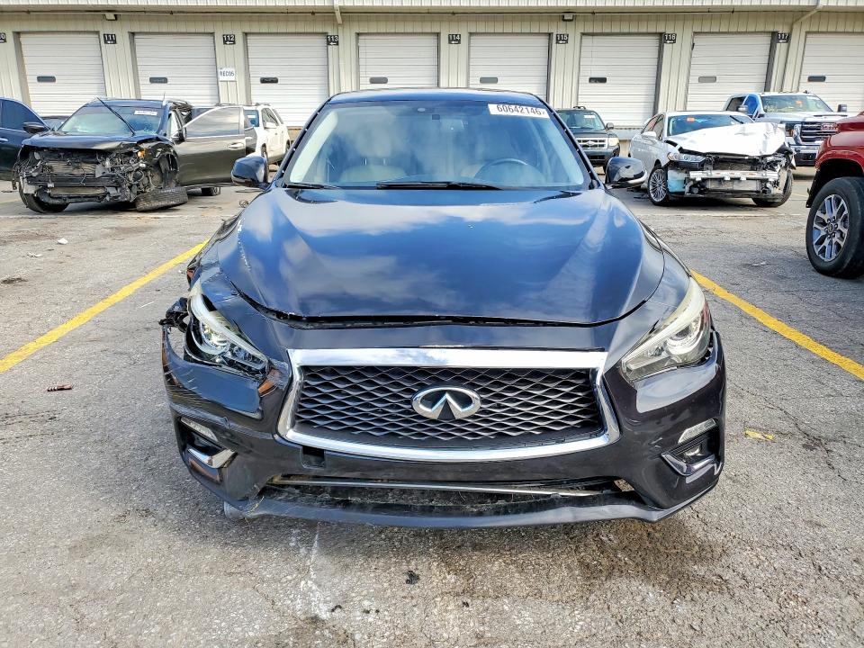 2018 Infiniti Q50 VIN JN1EV7AR3JM439316 COPART salvage auction — FRONT END, KY - CERT OF TITLE-REBUILT VEHICLE, sold $2,100 on 2026-07-13 (photo 5)