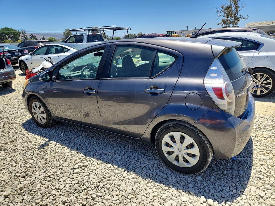 2013 Toyota Prius c VIN JTDKDTB38D1552271 COPART salvage auction — MINOR DENT/SCRATCHES, Ca - Salvage Certificate, sold $850 on 2026-07-21 (photo 2)