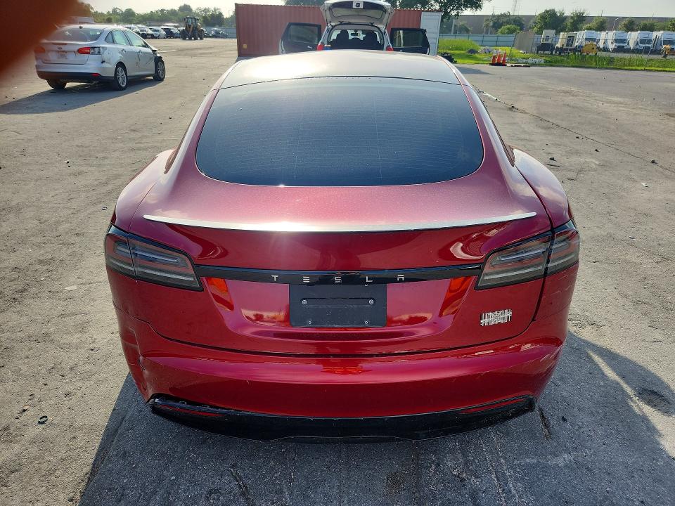 2025 Tesla Model s VIN 5YJSA1E61SF548456 COPART salvage auction — FRONT END, Fl - Cert Of Title Slvg Rebuildable, sold $29,250 on 2026-09-10 (photo 6)