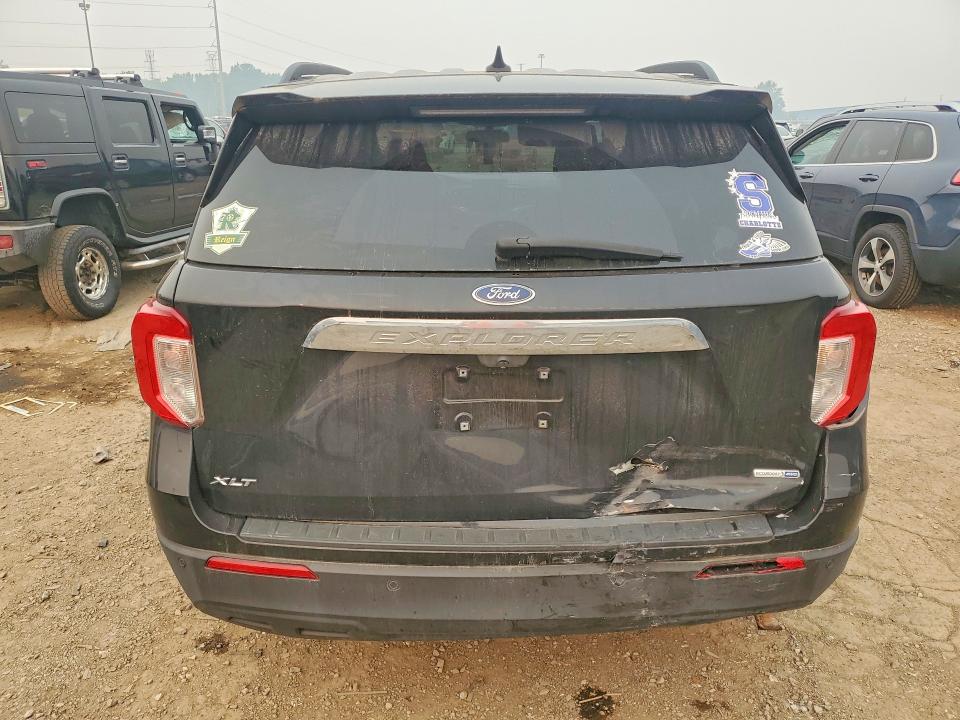2020 Ford Explorer VIN 1FMSK8DH4LGA56192 COPART salvage auction — REAR END, Mi - Certificate Of Title, sold $10,900 on 2026-08-21 (photo 6)