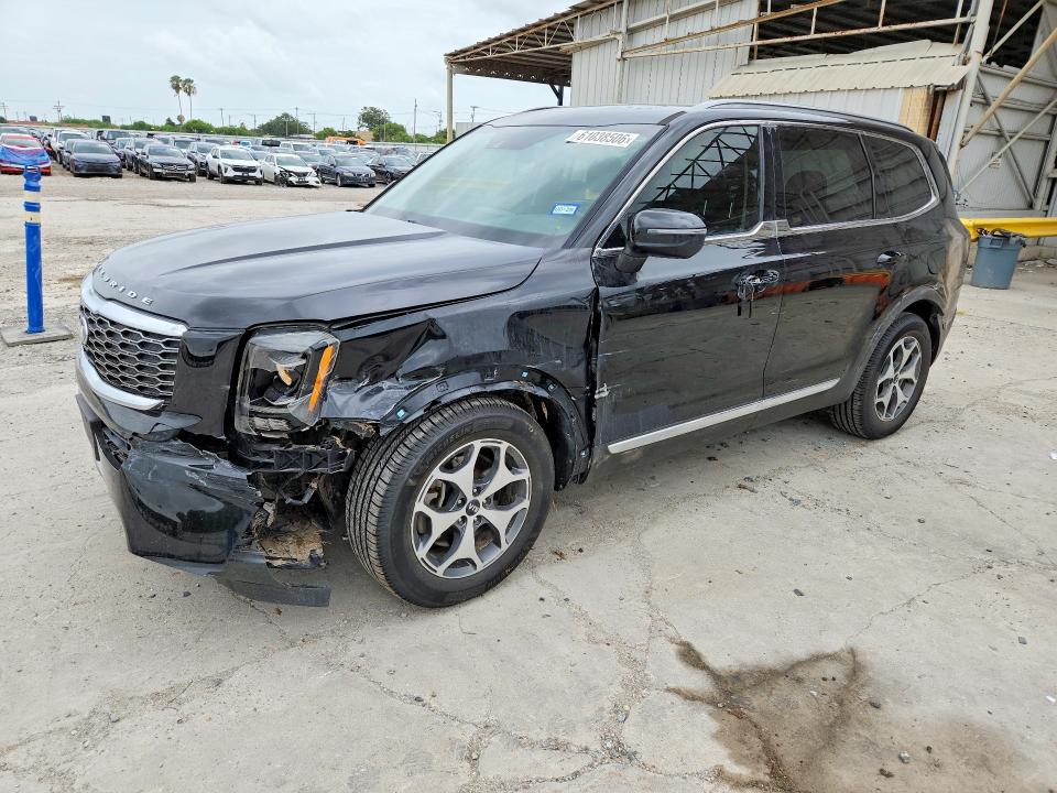 2020 Kia Telluride VIN 5XYP34HC4LG035375 COPART salvage auction — FRONT END, TX - SALVAGE VEHICLE TITLE, sold $40 on 2026-07-28 (photo 1)