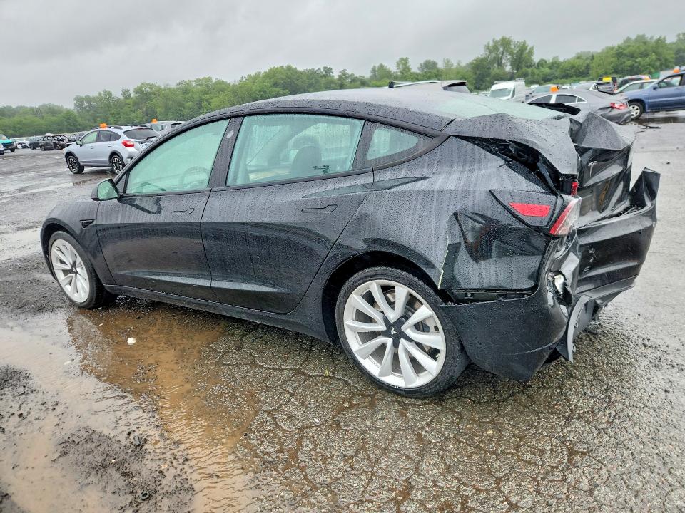 2022 Tesla Model 3 VIN 5YJ3E1EA9NF190718 COPART salvage auction — REAR END, Md - Cert Of Salvage > 75% Damage, sold $5,800 on 2026-07-17 (photo 2)