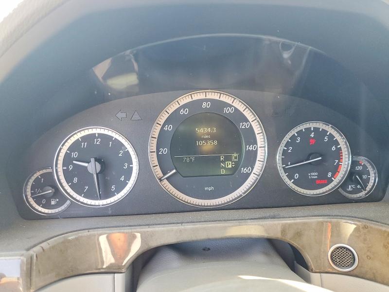 2010 Mercedes-benz E-class VIN WDDHF5GBXAA250885 COPART salvage auction — SIDE, Ca - Dis/Dlr/Exp Only Clean Title, sold $1,550 on 2026-08-04 (photo 9)