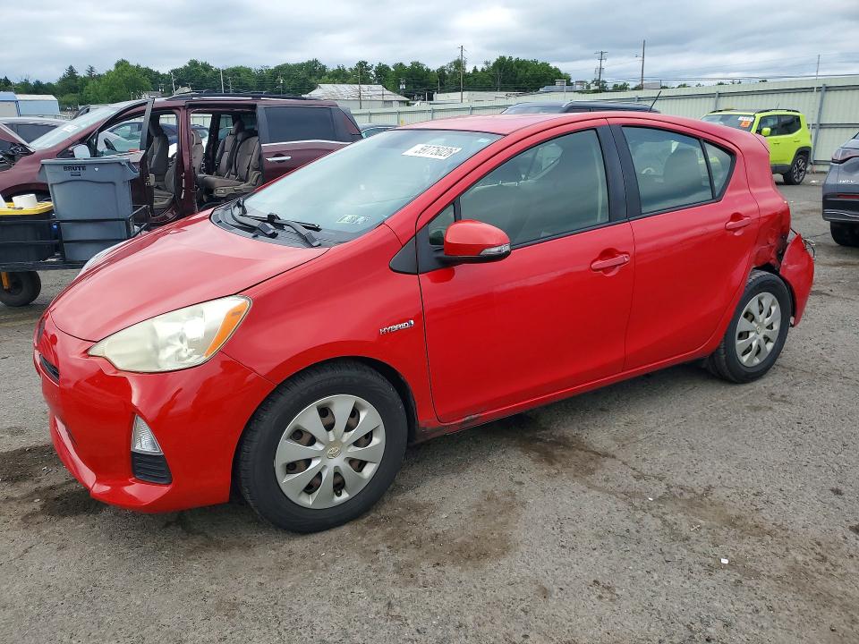 2012 Toyota Prius c VIN JTDKDTB30C1010256 COPART salvage auction — REAR END, Salvage Title, sold $175 on 2026-07-21 (photo 1)