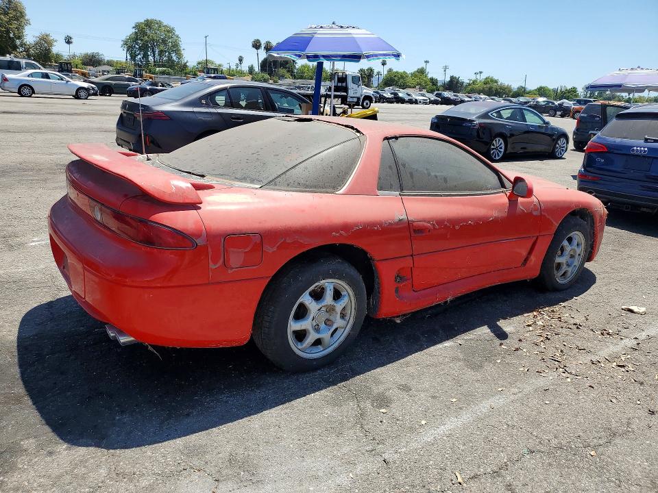 1995 Mitsubishi 3000 gt VIN JA3AM84J6SY002705 COPART salvage auction — MINOR DENT/SCRATCHES, Ca - Dis/Dlr/Exp Only Clean Title, sold $60 on 2026-07-28 (photo 3)