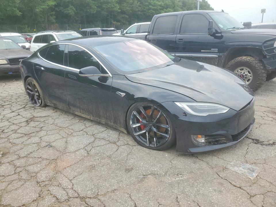 2017 Tesla Model s VIN 5YJSA1E2XHF189680 COPART salvage auction — FRONT END, Ga - Cert Of Title-Salvage, sold $7,800 on 2026-08-28 (photo 4)