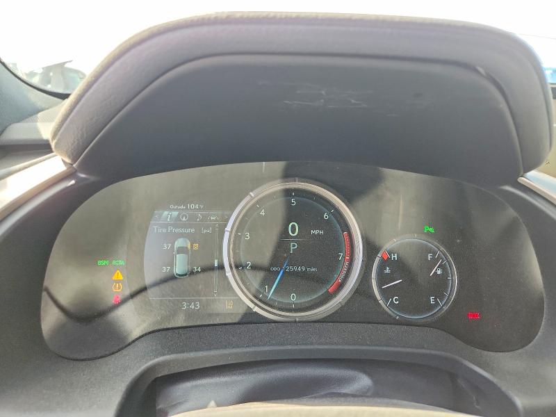 2019 Lexus Rx VIN 2T2BZMCA0KC182572 COPART salvage auction — FRONT END, Tx - Salvage Vehicle Title, sold $11,100 on 2026-07-31 (photo 9)