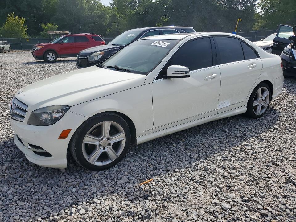 2011 Mercedes-benz C class VIN WDDGF5EBXBA509021 COPART salvage auction — WATER/FLOOD, Tn - Salvage Cert-Water Damage, sold $425 on 2026-08-13 (photo 1)