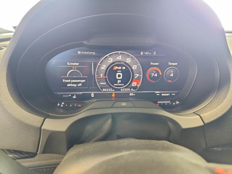 2019 Audi Rs3 VIN WUABWGFFXKA902456 COPART salvage auction — SIDE, Mn - Cert Of Title-Salvage, sold $17,600 on 2026-08-11 (photo 9)