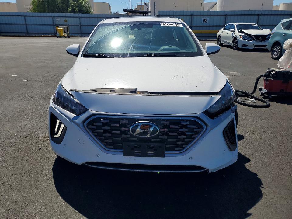 2021 Hyundai Ioniq VIN KMHC05LC3MU255283 COPART salvage auction — FRONT END, Salvage Title, sold $2,100 on 2026-07-27 (photo 5)