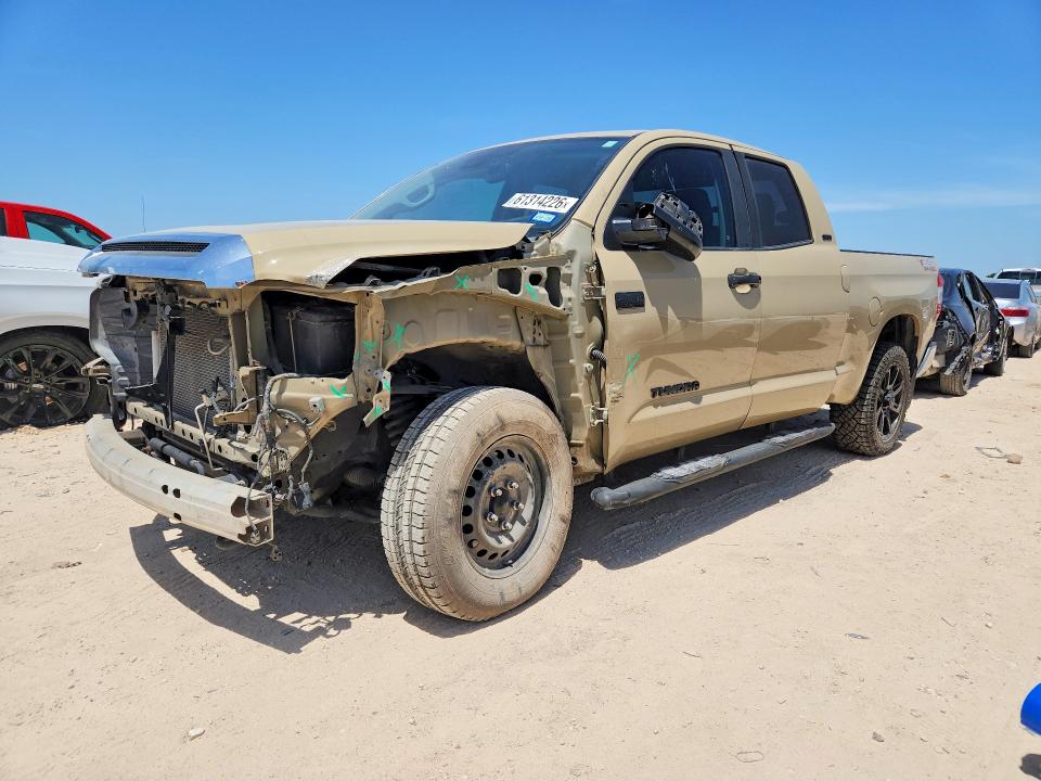 2020 Toyota Tundra VIN 5TFUY5F16LX871942 COPART salvage auction — SIDE, TX - SALVAGE VEHICLE TITLE (P), sold $11,000 on 2026-07-23 (photo 1)