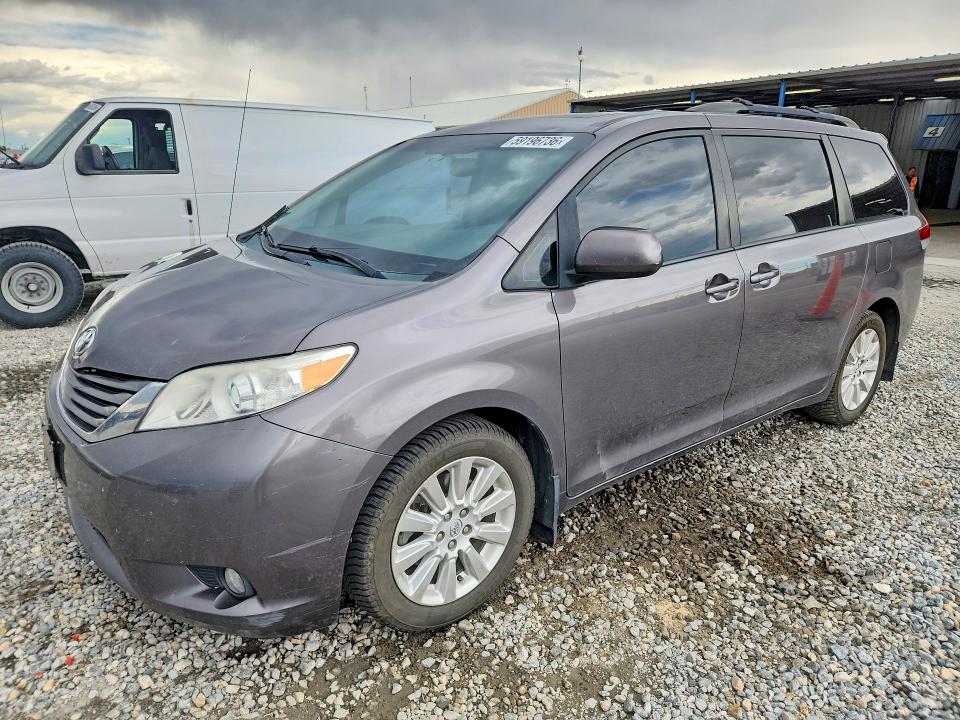 2013 Toyota Sienna VIN 5TDDK3DC7DS052262 COPART salvage auction — HAIL, Co - Certificate Of Title, sold $6,800 on 2026-07-30 (photo 1)