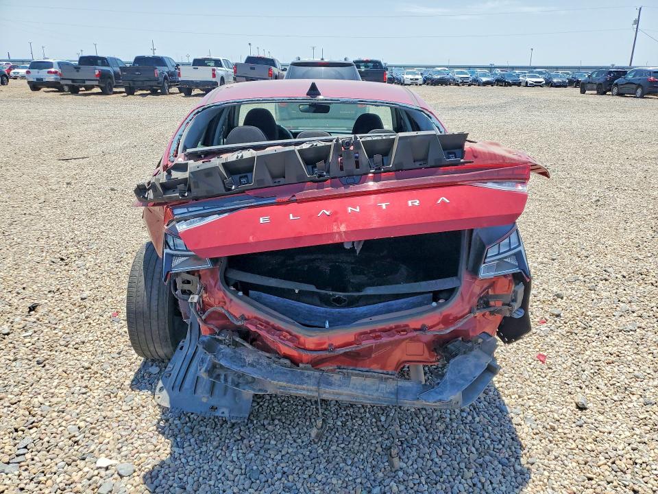 2025 Hyundai Elantra VIN KMHLS4DG4SU963075 COPART salvage auction — REAR END, Tx - Salvage Vehicle Title, sold $100 on 2026-07-28 (photo 6)