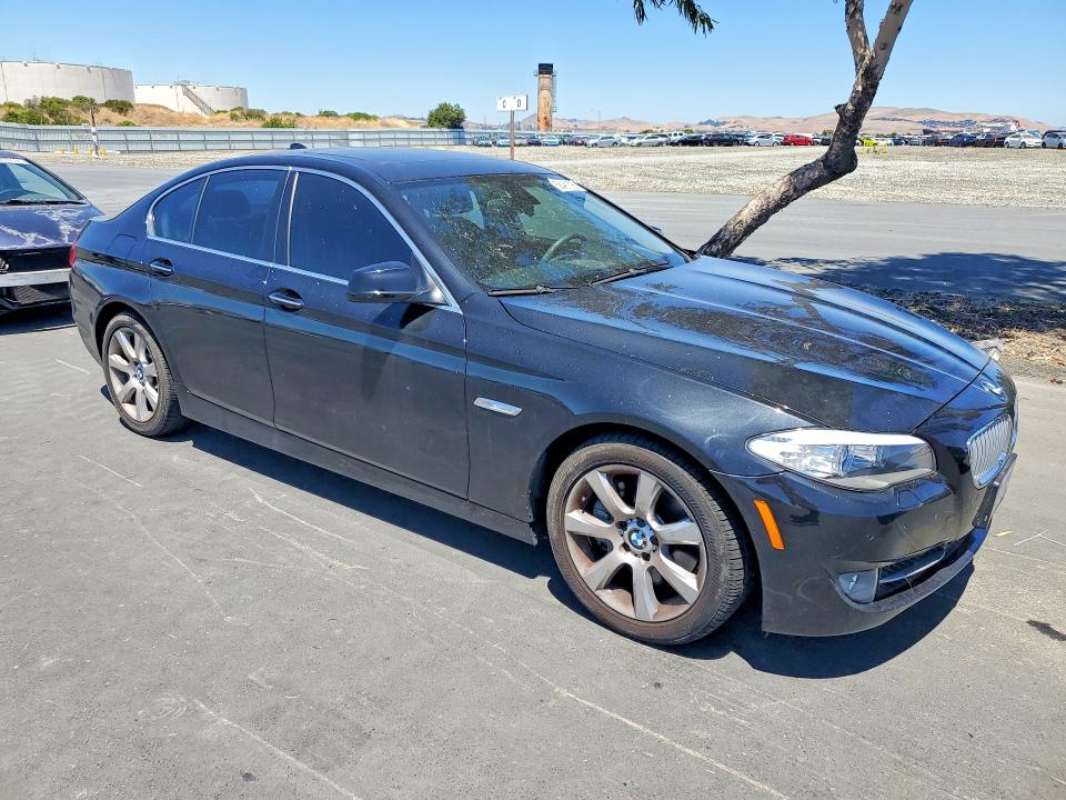 2012 BMW 5 series VIN WBAFR9C50CDV58503 COPART salvage auction — FRONT END, Ca - Salvage Certificate, sold $2,050 on 2026-08-03 (photo 4)