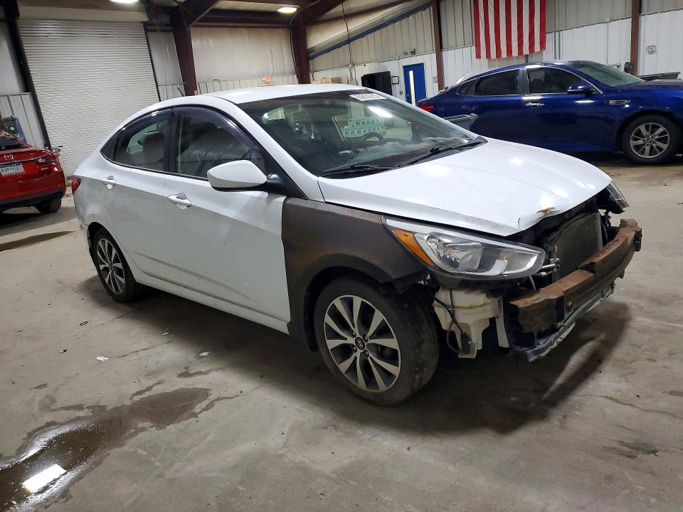 2017 Hyundai Accent VIN KMHCT4AE8HU253931 COPART salvage auction — FRONT END, Pa - Cert Of Title, sold $425 on 2026-07-29 (photo 4)