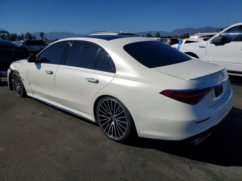 2023 Mercedes-benz S-klasse VIN W1K6G7GB3PA203674 COPART salvage auction — FRONT END, Ca - Dis/Dlr/Exp Only Clean Title (P), sold $58,000 on 2026-07-29 (photo 2)