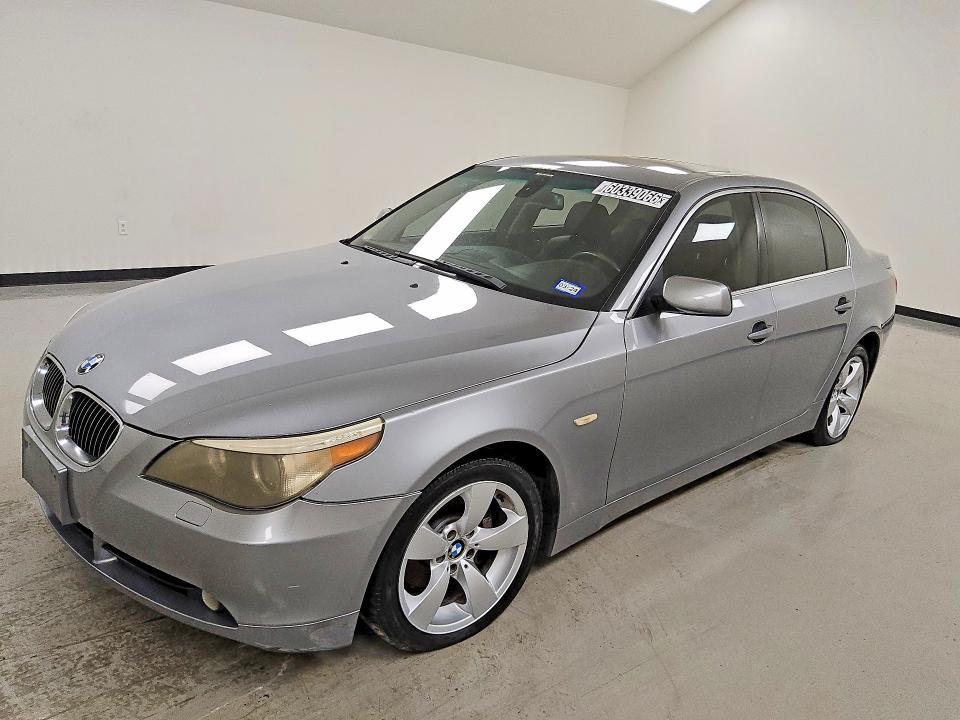 2007 BMW 5 series VIN WBANE73557CM57500 COPART salvage auction — MECHANICAL, TX - CERTIFICATE OF TITLE, sold $150 on 2026-08-04 (photo 1)