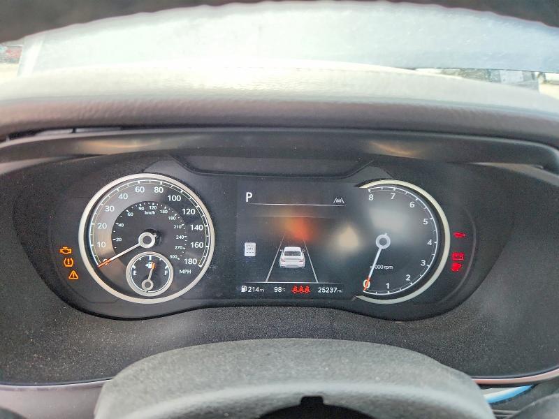 2025 Genesis G70 VIN KMTG34SC2SU158910 COPART salvage auction — FRONT END, Fl - Certificate Of Title (P), sold $8,600 on 2026-07-29 (photo 9)