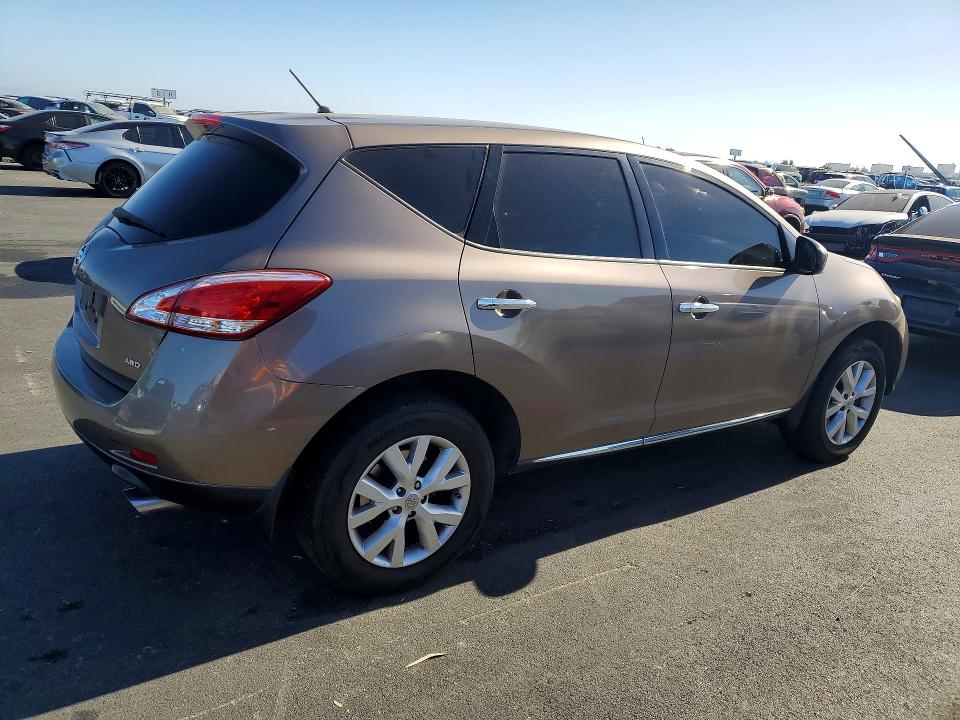 2014 Nissan Murano VIN JN8AZ1MW3EW517736 COPART salvage auction — MINOR DENT/SCRATCHES, Ca - Dis/Dlr/Exp Only Clean Title, sold $1,100 on 2026-07-19 (photo 3)