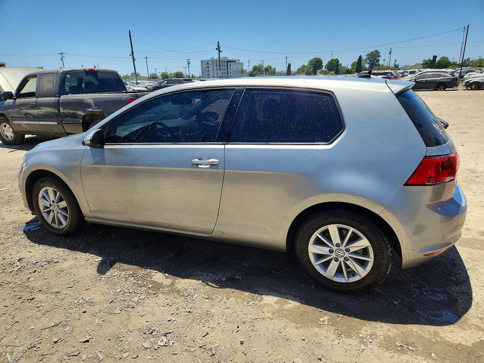 2015 Volkswagen Golf VIN 3VW917AU8FM031613 COPART salvage auction — MINOR DENT/SCRATCHES, Ca - Dis/Dlr/Exp Only Clean Title, sold $975 on 2026-07-27 (photo 2)