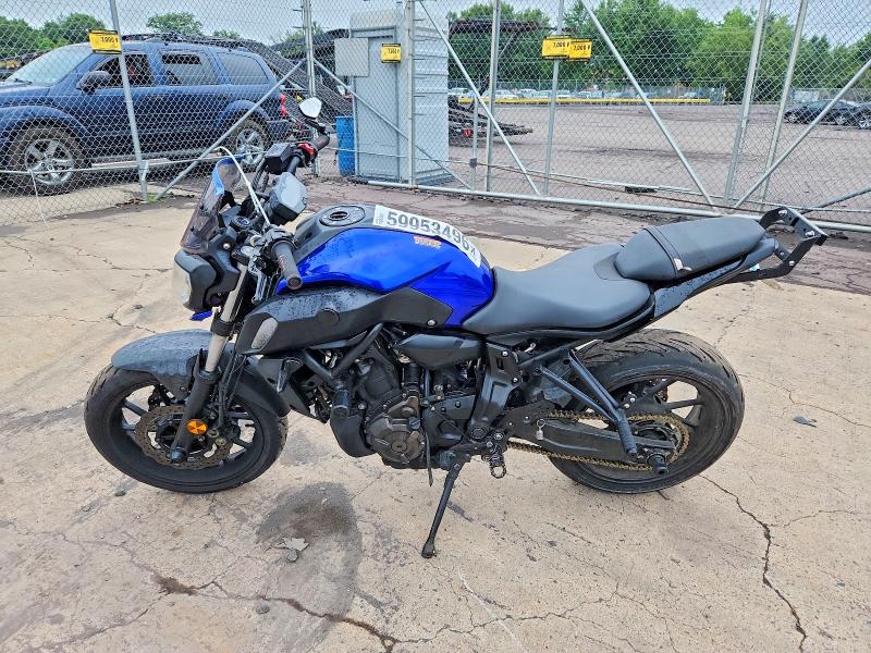 2018 Yamaha Mt07 VIN JYARM27E2JA001036 COPART salvage auction — VANDALISM, Pa - Certificate Of Salvage, sold $1,150 on 2026-07-30 (photo 3)