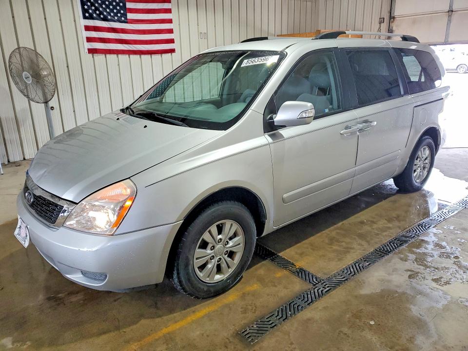 2012 Kia SEDONA VIN KNDMG4C78C6446184 COPART salvage auction — FRONT END, Salvage Title, sold $1,700 on 2026-07-16 (photo 1)