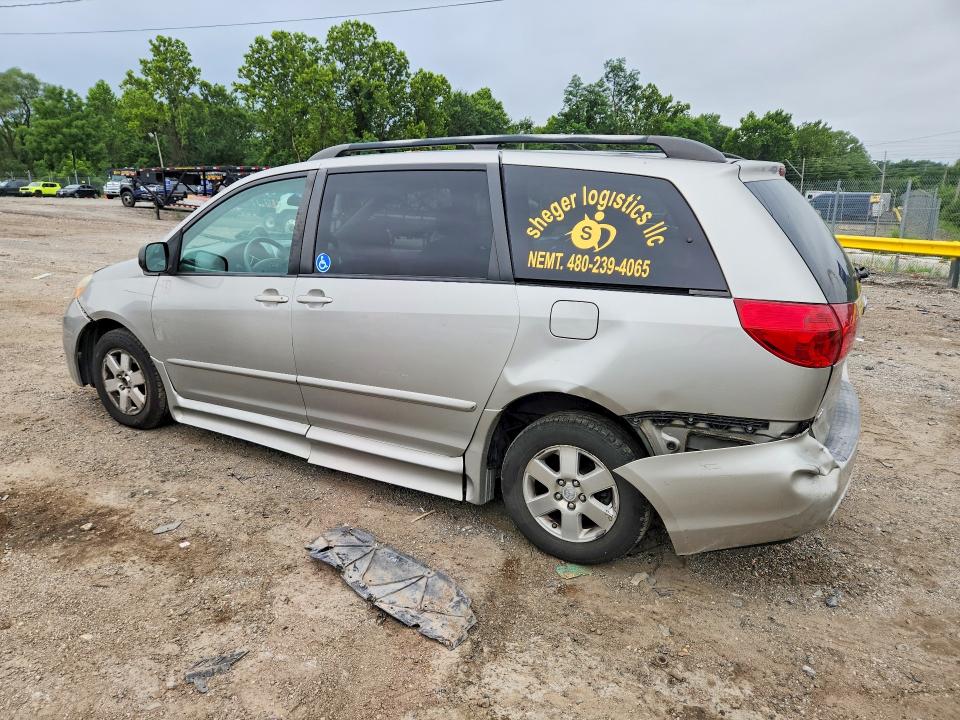 2008 Toyota Sienna VIN 5TDZK23C98S099655 COPART salvage auction — REAR END, Md - Cert Of Salvage > 75% Damage, sold $500 on 2026-07-30 (photo 2)