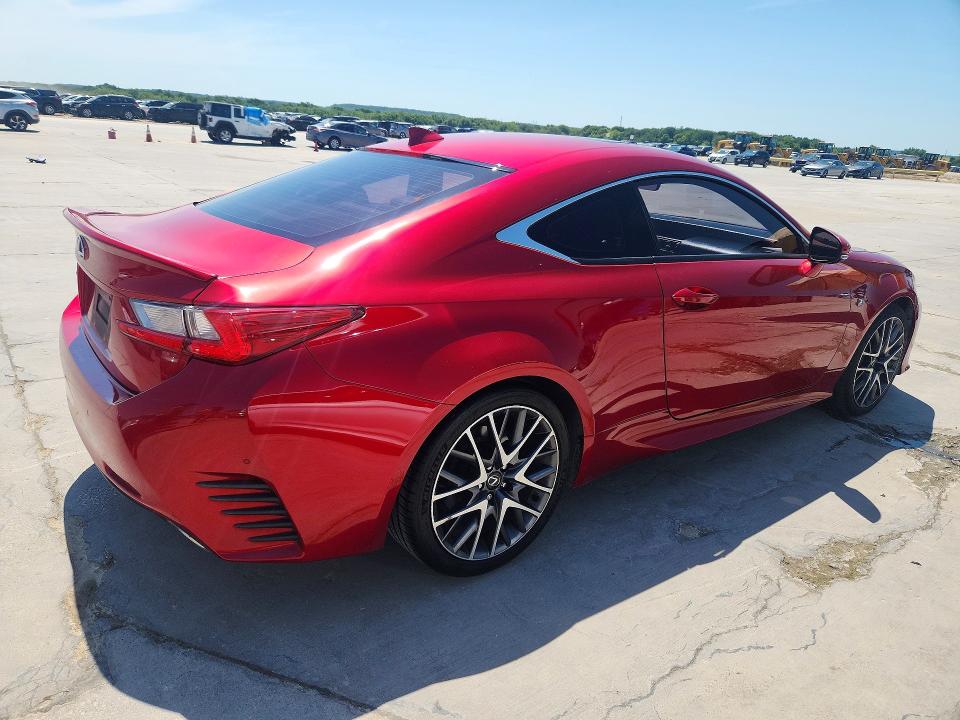 2015 Lexus Rc 350 VIN JTHHE5BC0F5006318 COPART salvage auction — SIDE, TX - SALVAGE VEHICLE TITLE (P), sold $8,900 on 2026-07-20 (photo 3)