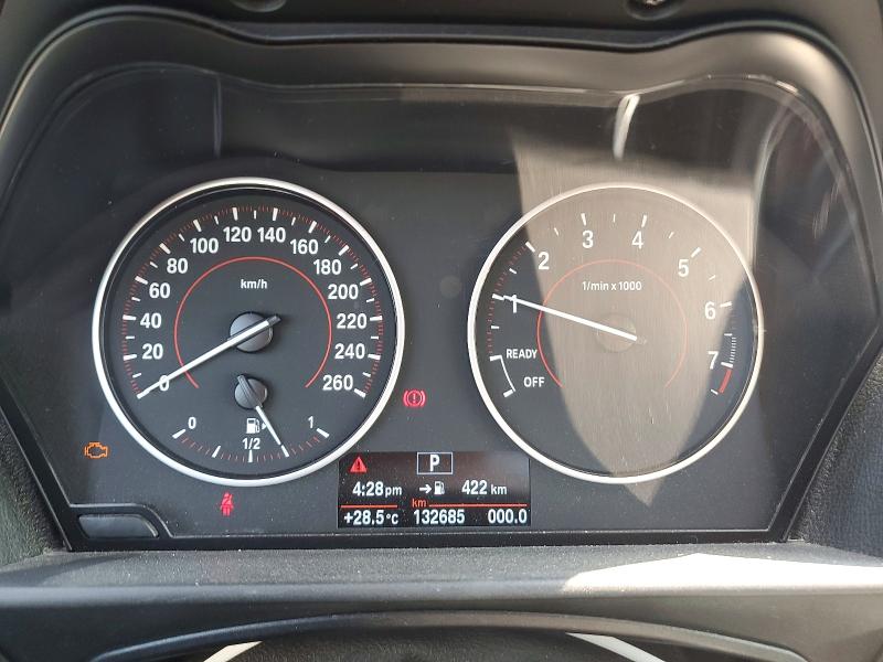 2015 BMW 2er VIN WBA1F7C54FVX95761 COPART salvage auction — FRONT END, On - Permit Salvage, sold $1,900 on 2026-08-18 (photo 9)