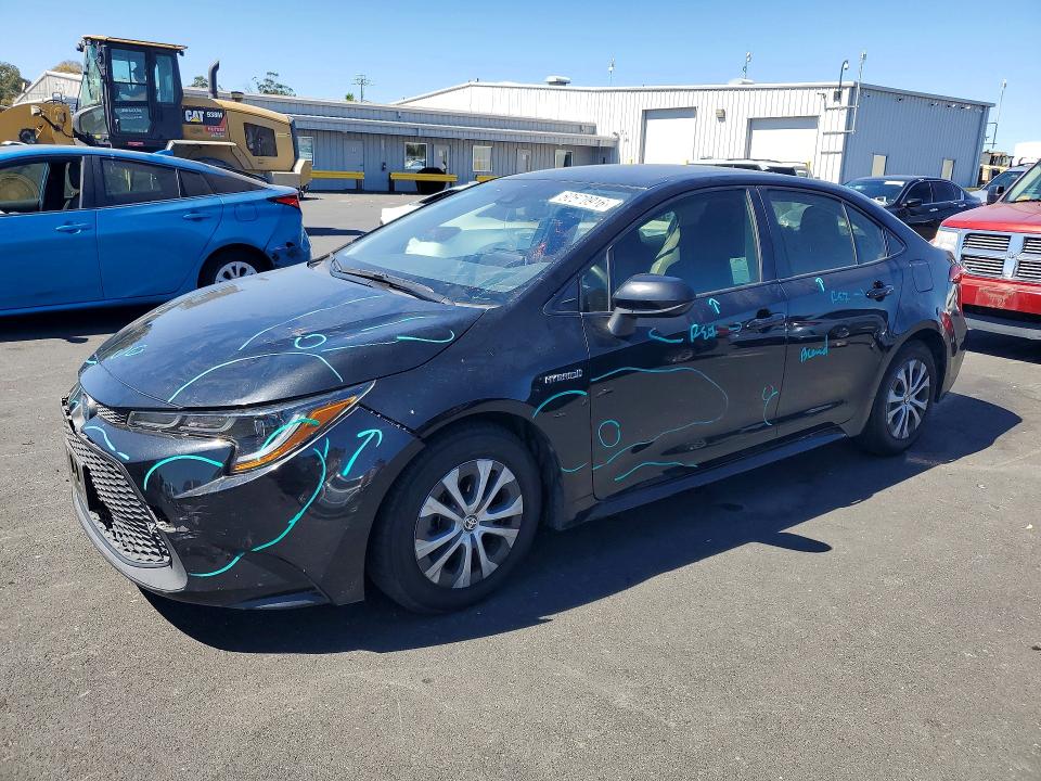 2021 Toyota Corolla VIN JTDEAMDE6MJ019359 COPART salvage auction — FRONT END, CA - SALVAGE CERTIFICATE, sold $60 on 2026-07-29 (photo 1)