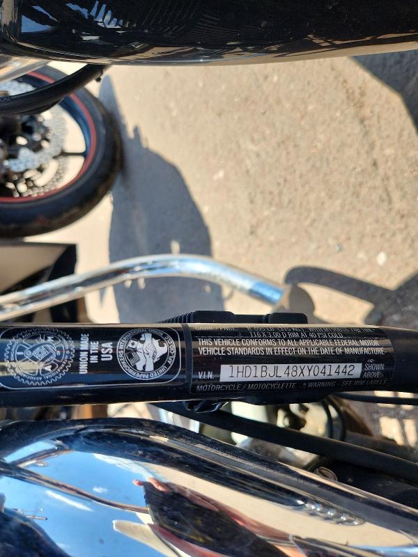 1999 Harley-davidson Flstc VIN 1HD1BJL48XY041442 COPART salvage auction — MINOR DENT/SCRATCHES, CO - SALVAGE TITLE, sold $1,300 on 2026-09-18 (photo 9)