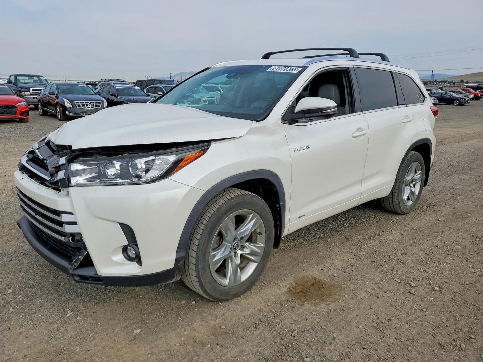 2019 Toyota Highlander VIN 5TDDGRFH6KS071623 — COPART salvage auction photo
