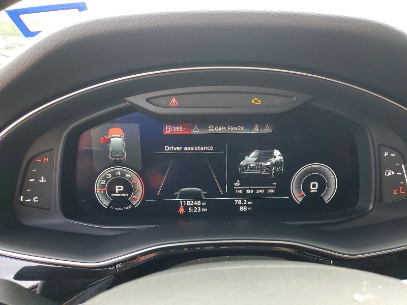 2020 Audi Q7 VIN WA1LXAF71LD004584 COPART salvage auction — MINOR DENT/SCRATCHES, MT - CERTIFICATE OF TITLE (P), sold $14,800 on 2026-07-24 (photo 9)