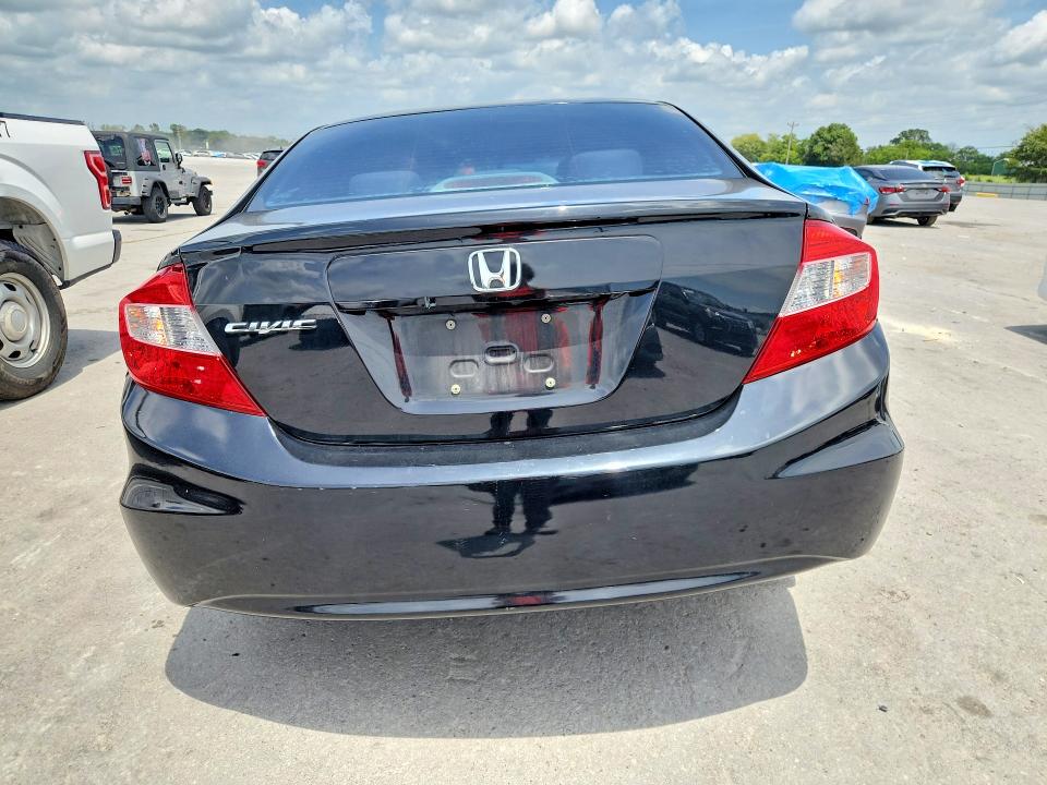 2012 Honda Civic VIN 19XFB2F83CE088583 COPART salvage auction — FRONT END, Tn - Salvage Certificate, sold $600 on 2026-07-27 (photo 6)