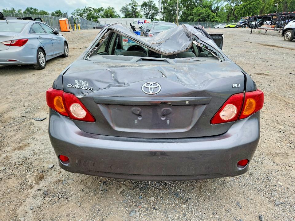 2010 Toyota Corolla VIN JTDBU4EE6AJ077766 COPART salvage auction — WATER/FLOOD, Md - Certificate Of Title, sold $125 on 2026-07-28 (photo 6)