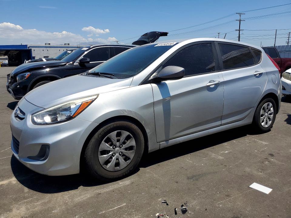 2017 Hyundai Accent VIN KMHCT5AE2HU312025 COPART salvage auction — MINOR DENT/SCRATCHES, CA - DIS/DLR/EXP ONLY CLEAN TITLE, sold $750 on 2026-07-20 (photo 1)