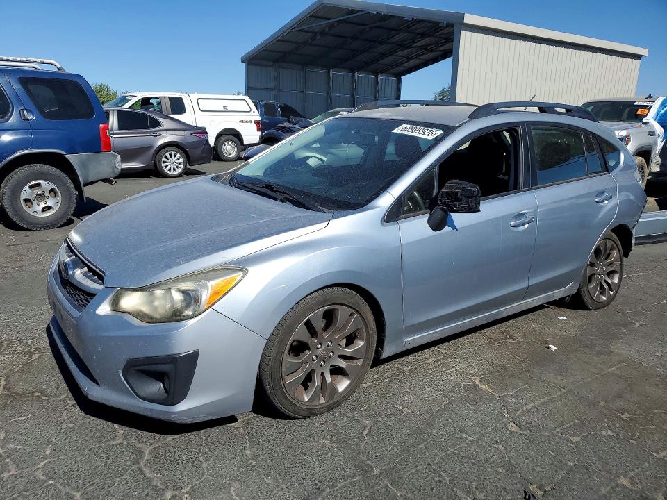 2014 Subaru Impreza VIN JF1GPAL60EH327190 COPART salvage auction — REAR END, CA - SALVAGE CERTIFICATE, sold $1,650 on 2026-07-23 (photo 1)