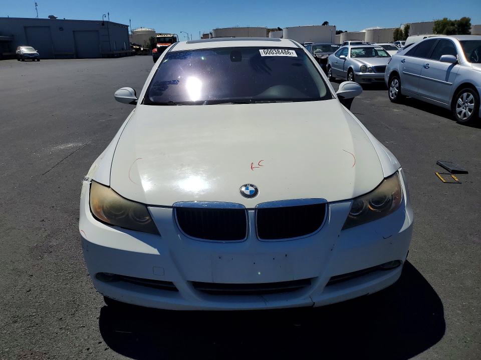 2008 BMW 3 series VIN WBAVC53538FZ86891 COPART salvage auction — REAR END, CA - SALVAGE CERTIFICATE, sold $525 on 2026-07-15 (photo 5)