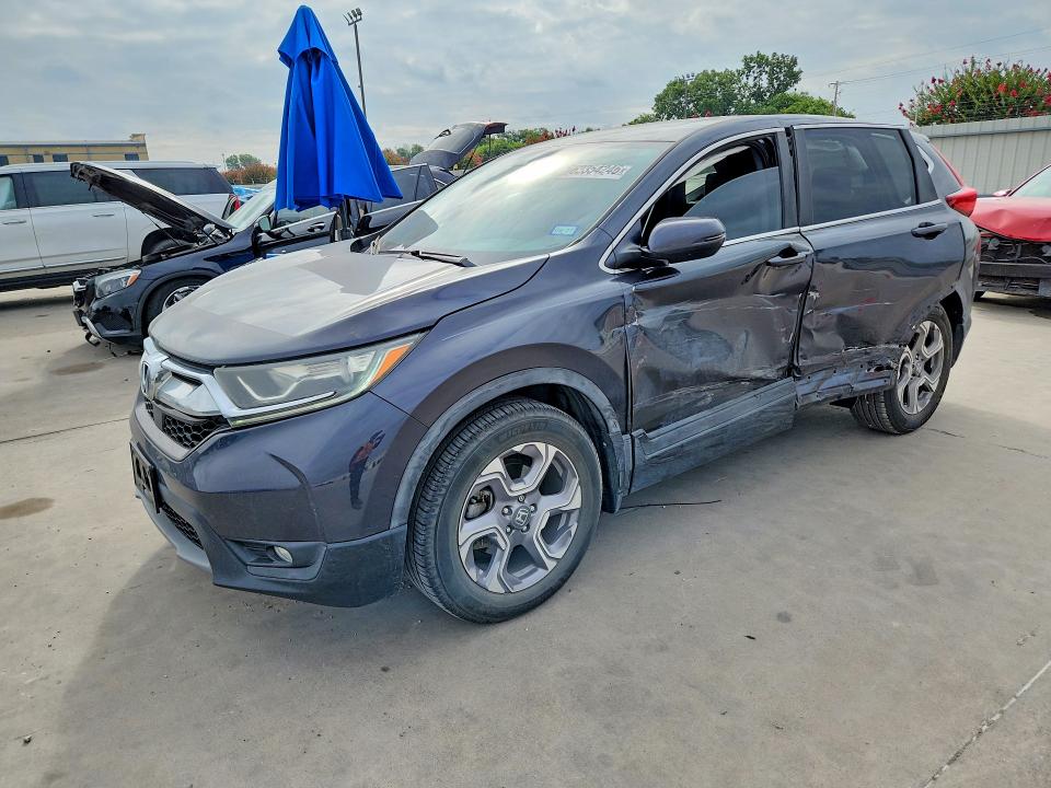 2019 Honda Cr-v VIN 7FARW1H54KE031904 COPART salvage auction — SIDE, TX - SALVAGE VEHICLE TITLE, sold $7,000 on 2026-08-22 (photo 1)