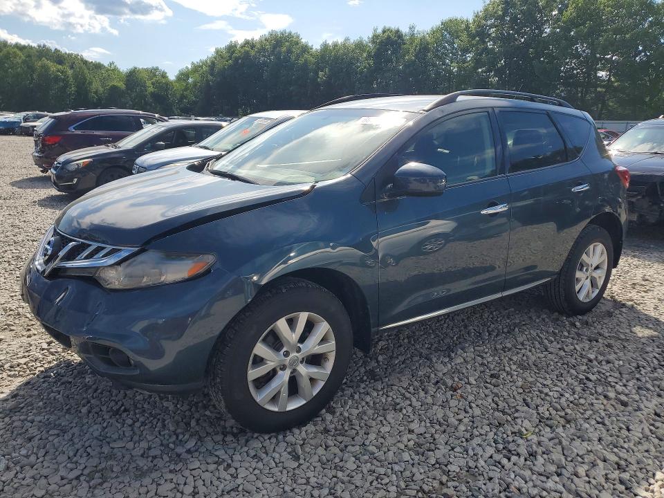 2014 Nissan Murano VIN JN8AZ1MW4EW507409 COPART salvage auction — FRONT END, Ma - Cert Of Title-Reconstrctd Coll, sold $375 on 2026-07-22 (photo 1)