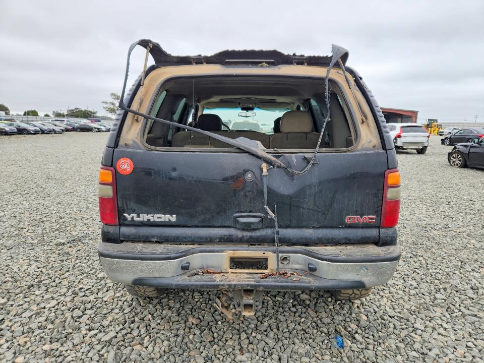 2000 Gmc Yukon VIN 1GKEK13T9YJ131627 COPART salvage auction — REAR END, Ca - Salvage Certificate, sold $125 on 2026-07-30 (photo 6)