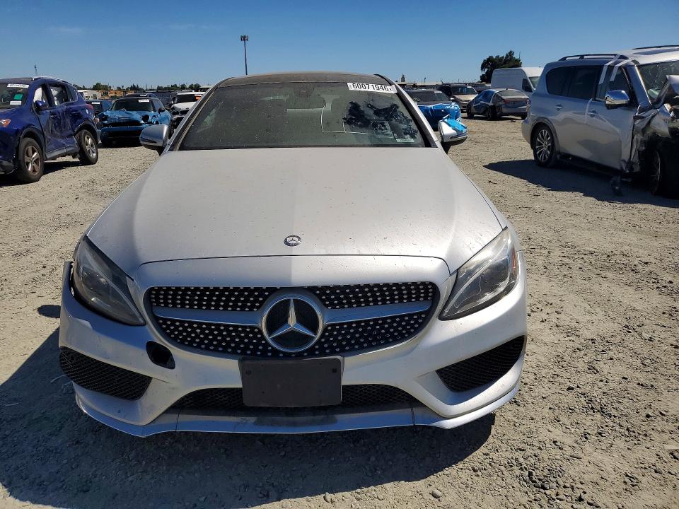 2017 Mercedes-benz C-klasse VIN WDDWJ4JB3HF362935 COPART salvage auction — FRONT END, Ca - Dis/Dlr/Exp Only Clean Title (P), sold $2,750 on 2026-07-30 (photo 5)