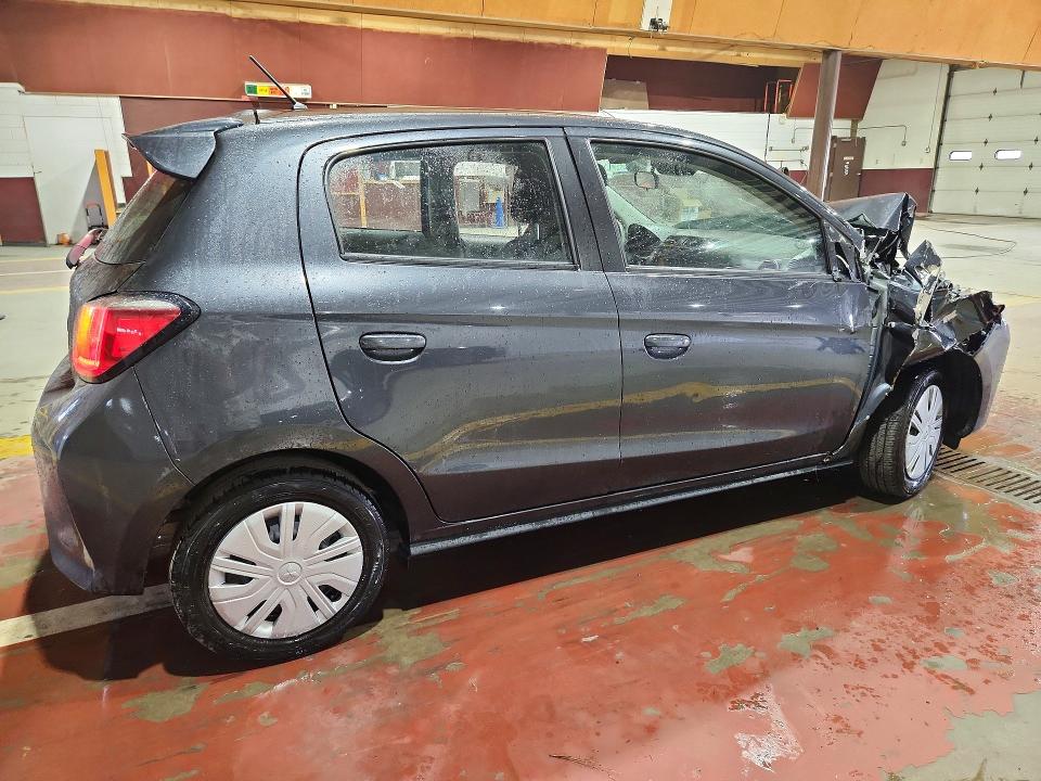 2024 Mitsubishi Mirage VIN ML32AUHJ4RH008310 COPART salvage auction — FRONT END, Fl - Certificate Of Destruction (P), sold $325 on 2026-07-22 (photo 3)