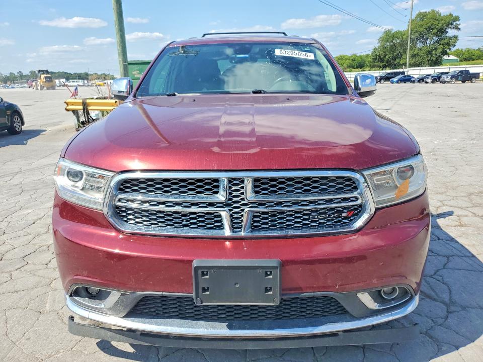 2017 Dodge Durango VIN 1C4RDJEGXHC950853 COPART salvage auction — FRONT END, Oh - Certificate Of Title, sold $2,350 on 2026-08-31 (photo 5)