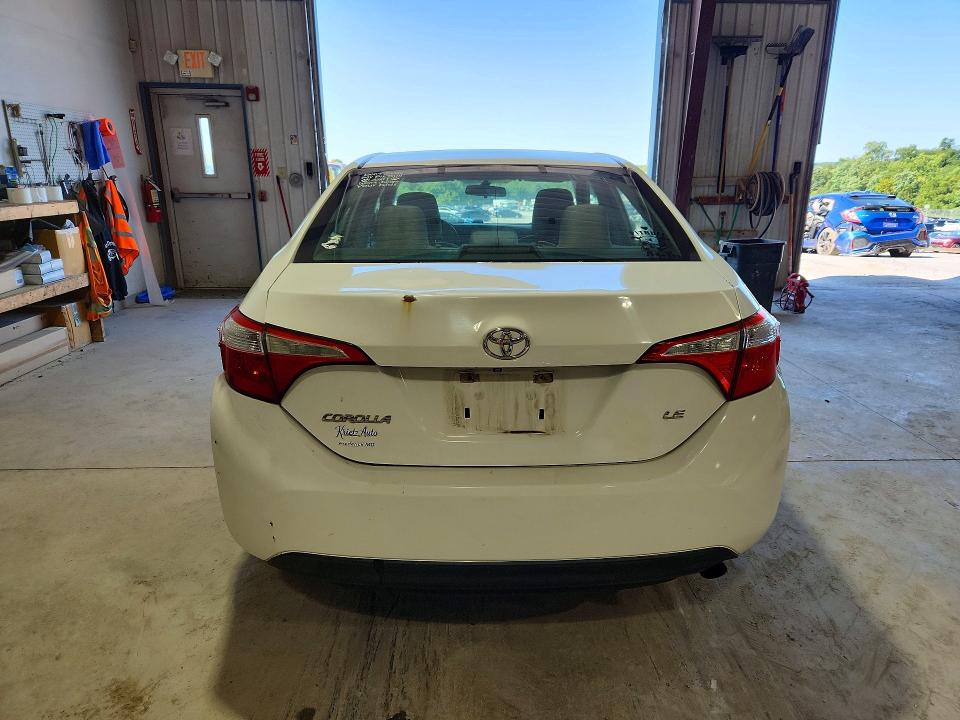2015 Toyota Corolla VIN 5YFBURHE3FP301247 COPART salvage auction — FRONT END, Wv - Certificate Of Title, sold $2,000 on 2026-07-31 (photo 6)