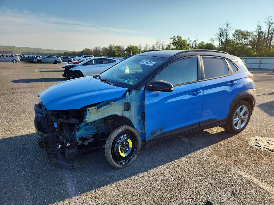 2022 Hyundai Kona VIN KM8K6CAB0NU894120 COPART salvage auction — FRONT END, NY - MV-907A SALVAGE CERTIFICATE, sold $3,000 on 2026-07-20 (photo 1)