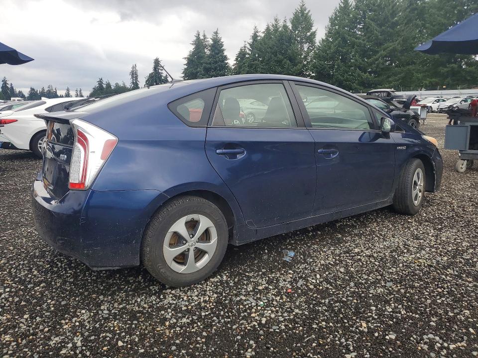 2013 Toyota Prius VIN JTDKN3DU5D1621758 COPART salvage auction — MECHANICAL, Wa - Vehicle Cert Of Ownership-Titl, sold $1,400 on 2026-07-31 (photo 3)